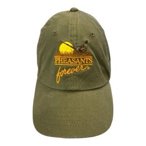 Orvis Green Pheasants Forever Cap Hat Rooster‎ Booster Embroidered